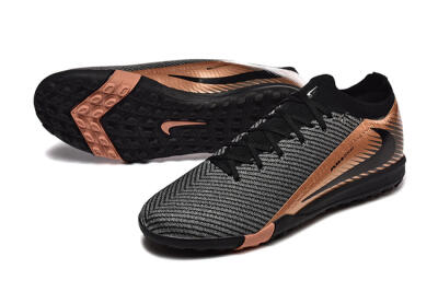 Men's Nike Air Zoom Mercurial Vapor 16 Elite TF Artificial Turf Low-Tops Football Shoes - Black/Grey/Gold