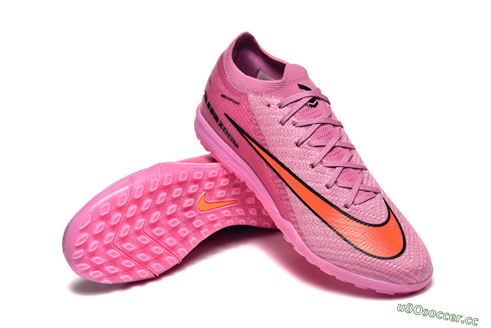 Men's Nike Air Zoom Mercurial Vapor 16 Elite TF Artificial Turf Low-Tops Football Shoes - Pink/Red/Black 4