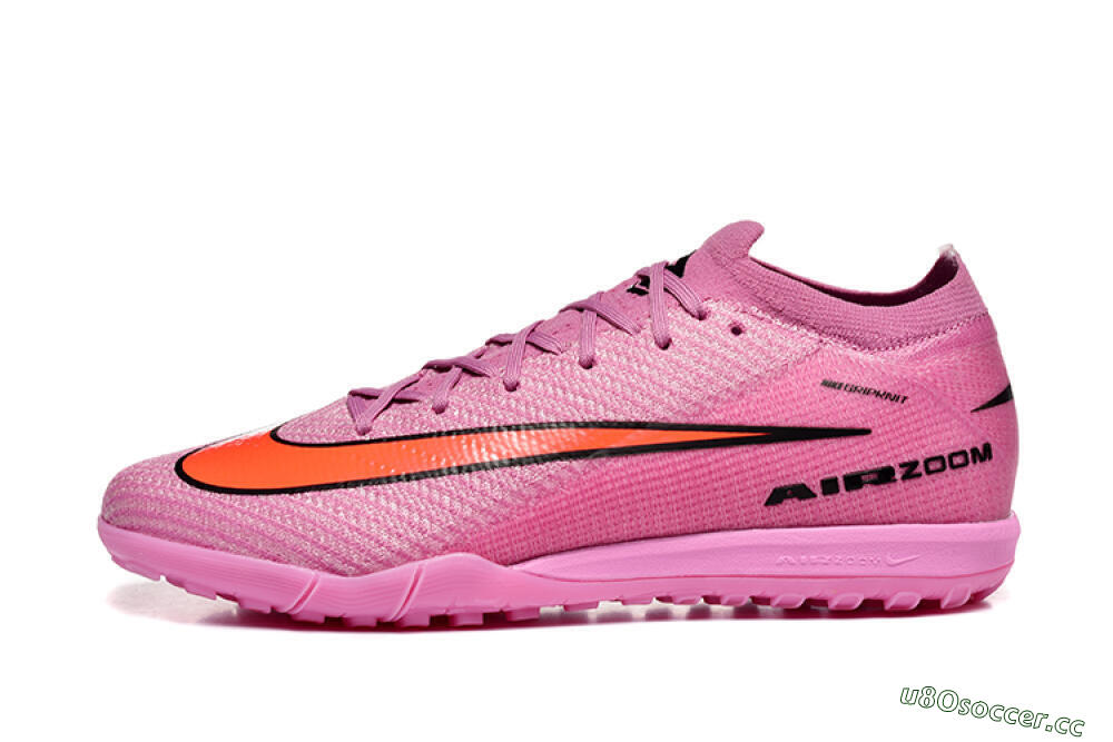 Men's Nike Air Zoom Mercurial Vapor 16 Elite TF Artificial Turf Low-Tops Football Shoes - Pink/Red/Black 0