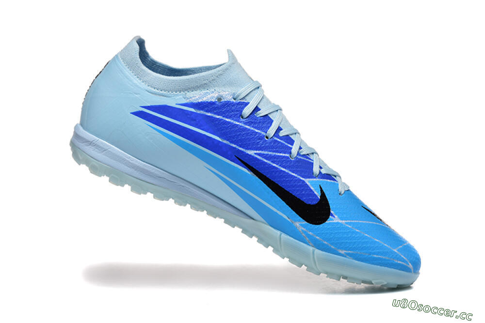 Men's Nike Air Zoom Mercurial Vapor 16 Elite TF Artificial Turf Low-Tops Football Shoes - Jade/Blue/Black 7