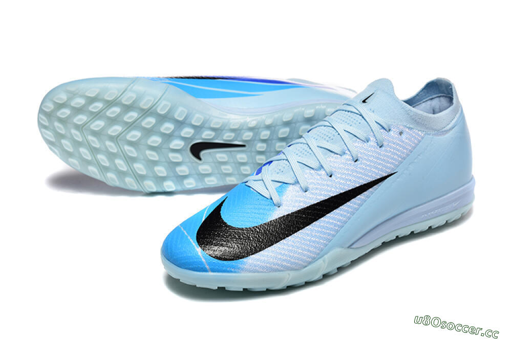 Men's Nike Air Zoom Mercurial Vapor 16 Elite TF Artificial Turf Low-Tops Football Shoes - Jade/Blue/Black 3