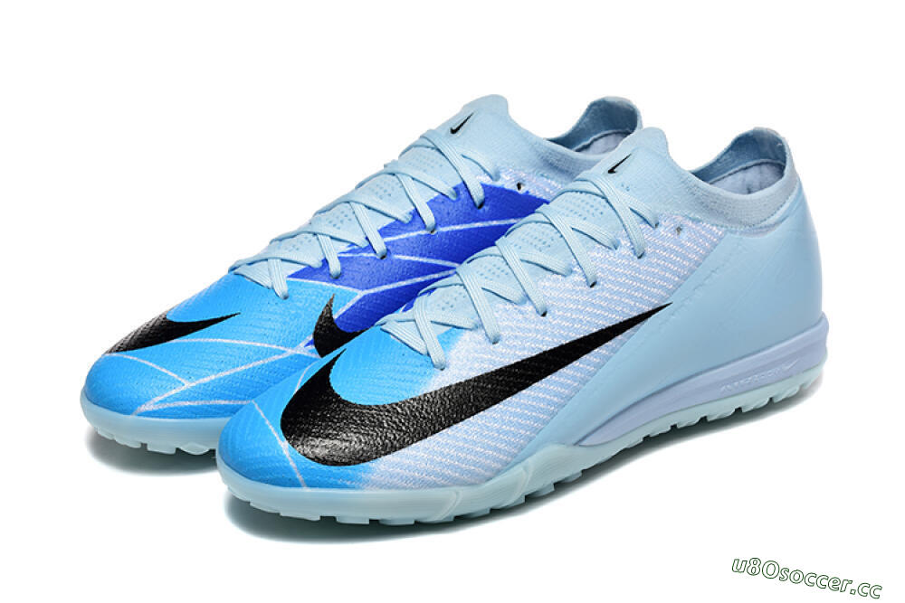 Men's Nike Air Zoom Mercurial Vapor 16 Elite TF Artificial Turf Low-Tops Football Shoes - Jade/Blue/Black 5