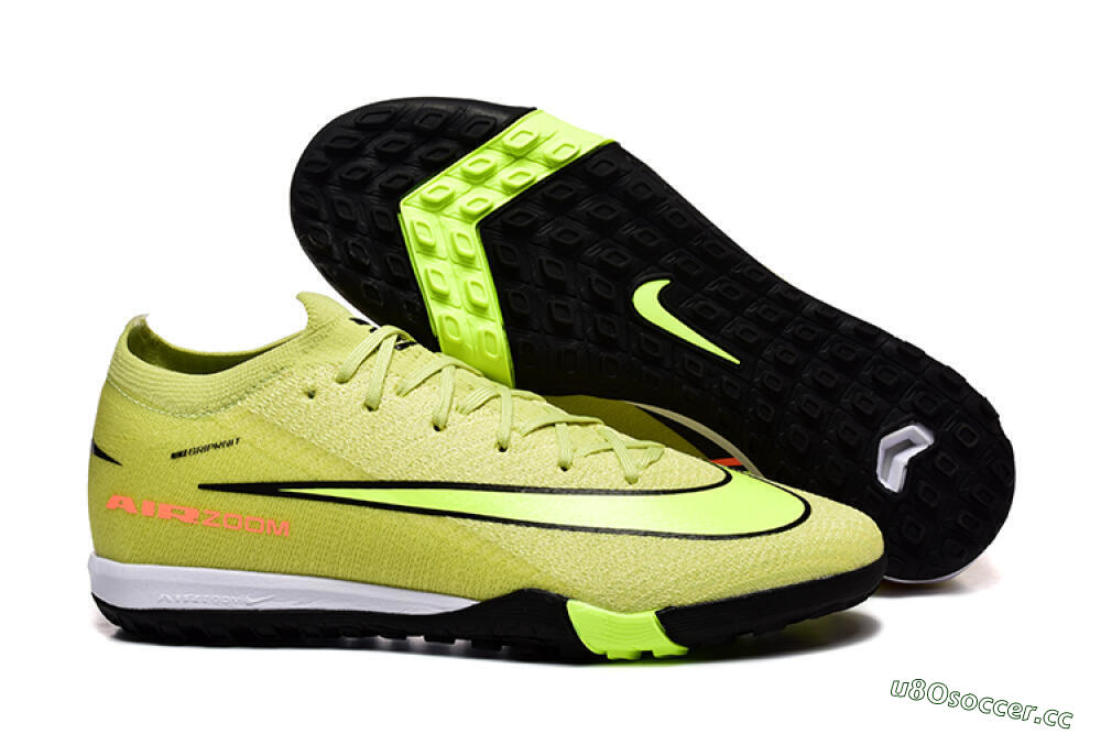 Men's Nike Air Zoom Mercurial Vapor 16 Elite TF Artificial Turf Low-Tops Football Shoes - Yellow/Black/Red 2