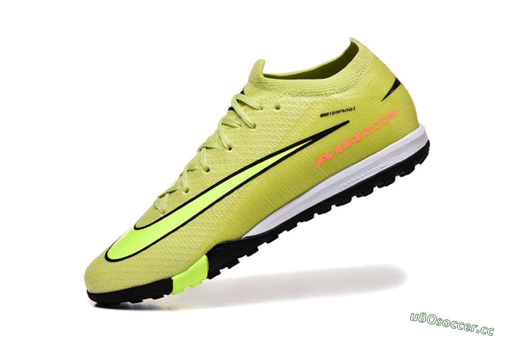 Men's Nike Air Zoom Mercurial Vapor 16 Elite TF Artificial Turf Low-Tops Football Shoes - Yellow/Black/Red 8