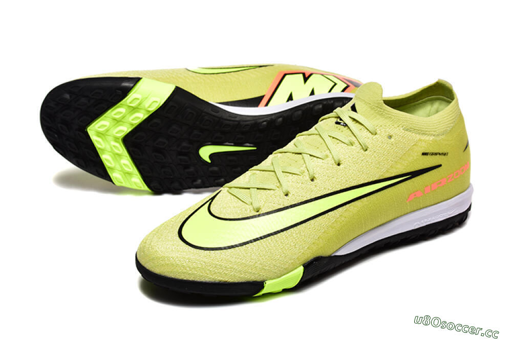 Men's Nike Air Zoom Mercurial Vapor 16 Elite TF Artificial Turf Low-Tops Football Shoes - Yellow/Black/Red 3