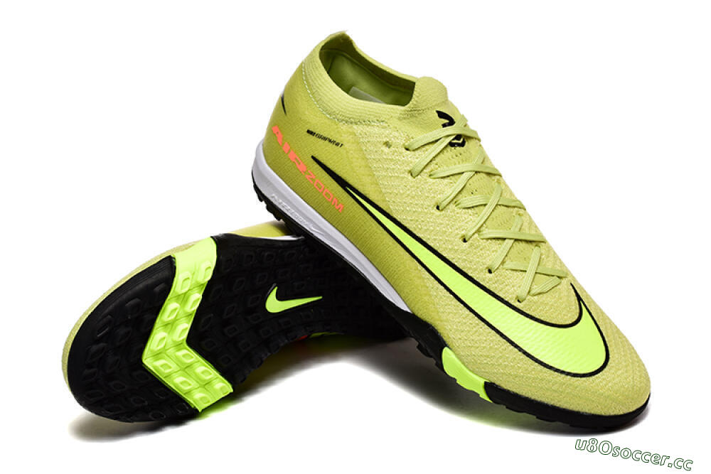 Men's Nike Air Zoom Mercurial Vapor 16 Elite TF Artificial Turf Low-Tops Football Shoes - Yellow/Black/Red 4