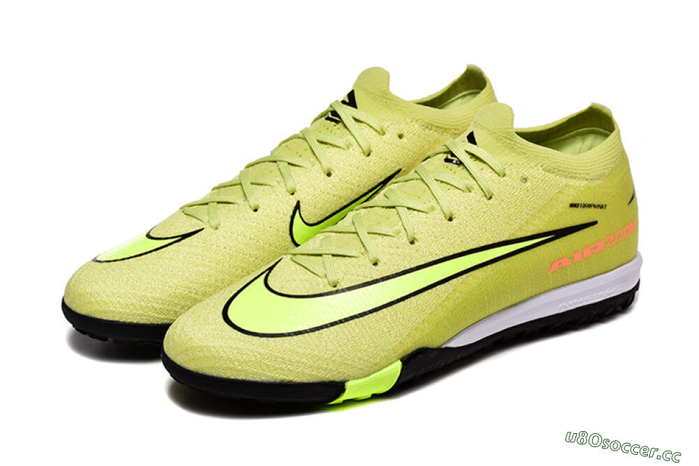 Men's Nike Air Zoom Mercurial Vapor 16 Elite TF Artificial Turf Low-Tops Football Shoes - Yellow/Black/Red 5