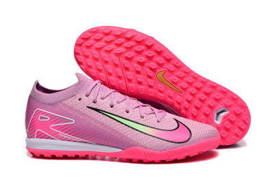 Men's Nike Air Zoom Mercurial Vapor 16 Elite TF Artificial Turf Low-Tops Football Shoes - Pink/Yellow/White