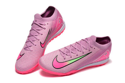 Men's Nike Air Zoom Mercurial Vapor 16 Elite TF Artificial Turf Low-Tops Football Shoes - Pink/Yellow/White