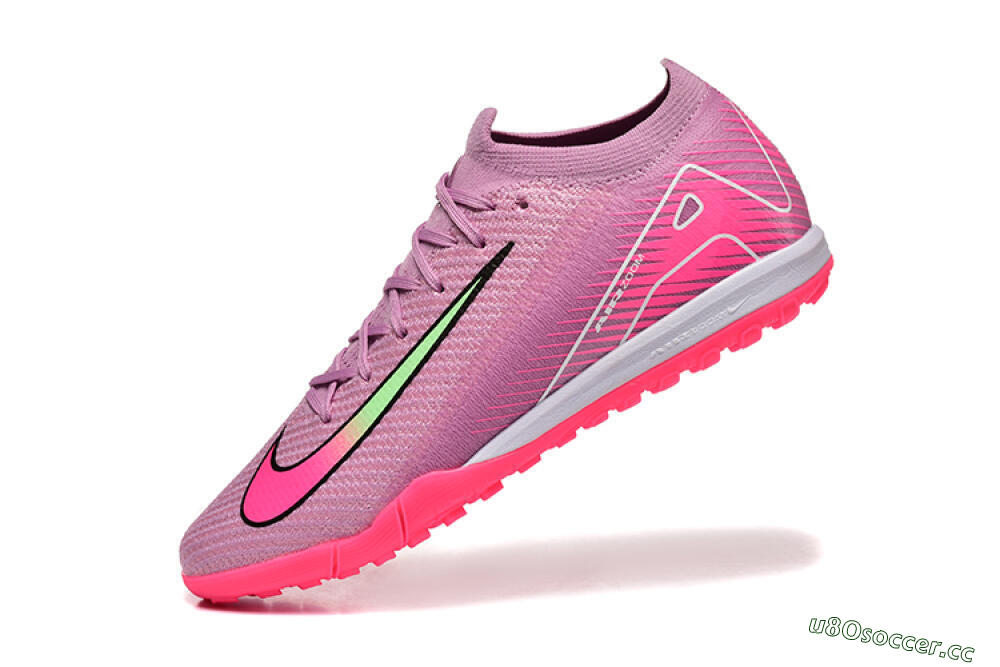 Men's Nike Air Zoom Mercurial Vapor 16 Elite TF Artificial Turf Low-Tops Football Shoes - Pink/Yellow/White 8