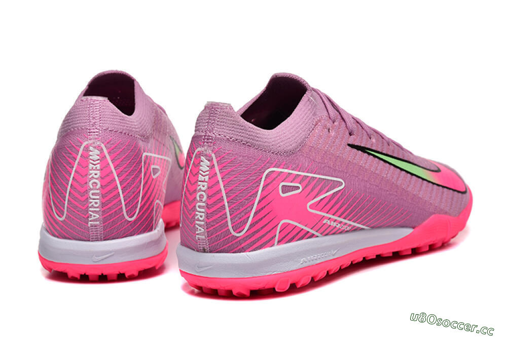 Men's Nike Air Zoom Mercurial Vapor 16 Elite TF Artificial Turf Low-Tops Football Shoes - Pink/Yellow/White 9