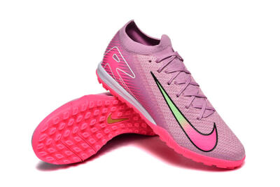 Men's Nike Air Zoom Mercurial Vapor 16 Elite TF Artificial Turf Low-Tops Football Shoes - Pink/Yellow/White