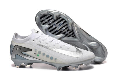 Men's Nike Air Zoom Mercurial Vapor 16 Elite FG Firm Ground Low-Tops Football Boots - White/Silver/Grey