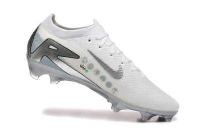 Men's Nike Air Zoom Mercurial Vapor 16 Elite FG Firm Ground Low-Tops Football Boots - White/Silver/Grey