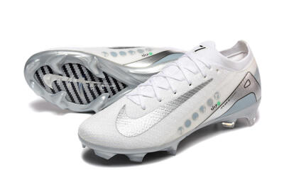 Men's Nike Air Zoom Mercurial Vapor 16 Elite FG Firm Ground Low-Tops Football Boots - White/Silver/Grey