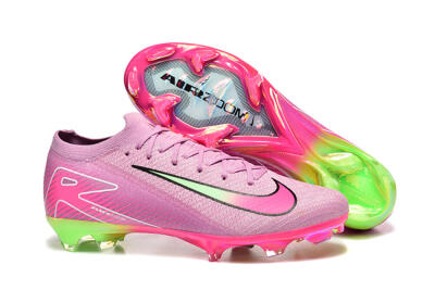 Men's Nike Air Zoom Mercurial Vapor 16 Elite FG Firm Ground Low-Tops Football Boots - Pink/Yellow/White