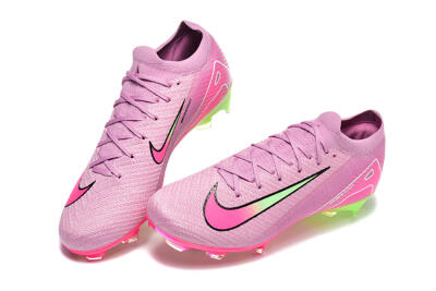 Men's Nike Air Zoom Mercurial Vapor 16 Elite FG Firm Ground Low-Tops Football Boots - Pink/Yellow/White