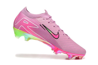 Men's Nike Air Zoom Mercurial Vapor 16 Elite FG Firm Ground Low-Tops Football Boots - Pink/Yellow/White