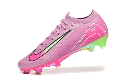 Men's Nike Air Zoom Mercurial Vapor 16 Elite FG Firm Ground Low-Tops Football Boots - Pink/Yellow/White