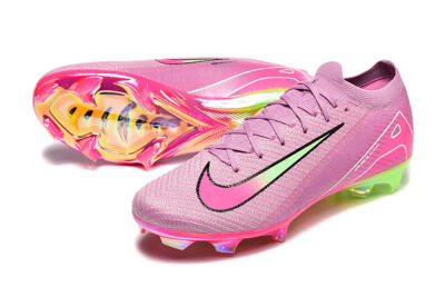 Men's Nike Air Zoom Mercurial Vapor 16 Elite FG Firm Ground Low-Tops Football Boots - Pink/Yellow/White
