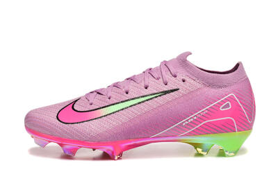 Men's Nike Air Zoom Mercurial Vapor 16 Elite FG Firm Ground Low-Tops Football Boots - Pink/Yellow/White