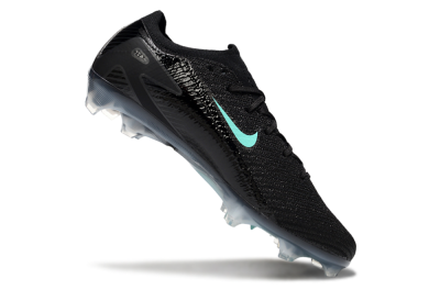 Unisex Nike Air Zoom Mercurial Vapor 16 Elite FG Firm Ground Low-Tops Football Boots - Black/Jade