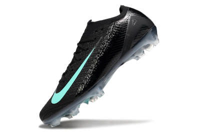 Unisex Nike Air Zoom Mercurial Vapor 16 Elite FG Firm Ground Low-Tops Football Boots - Black/Jade