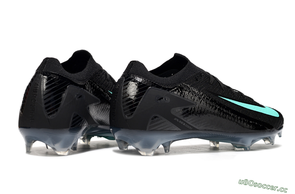 Unisex Nike Air Zoom Mercurial Vapor 16 Elite FG Firm Ground Low-Tops Football Boots - Black/Jade 6