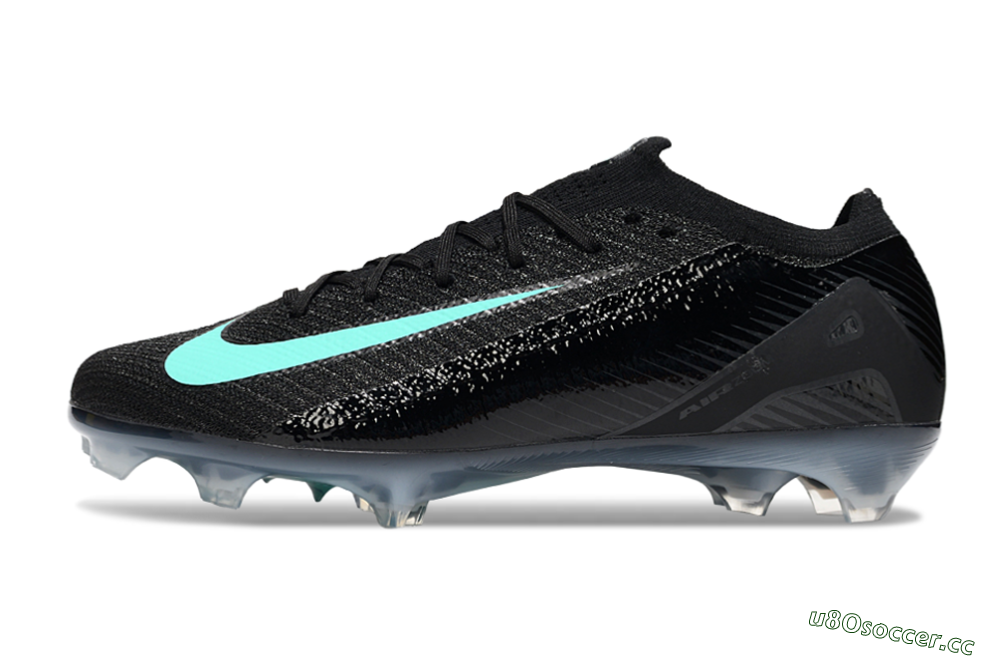 Unisex Nike Air Zoom Mercurial Vapor 16 Elite FG Firm Ground Low-Tops Football Boots - Black/Jade 0