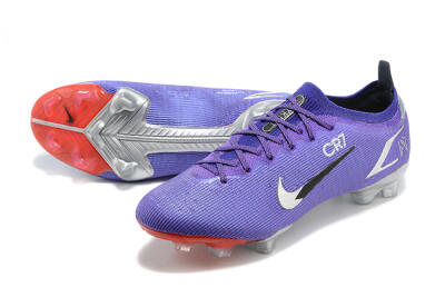 Men's Nike Mercurial Vapor 14 Elite FG Firm Ground Low-Tops Football Boots - Purple/Silver/Black