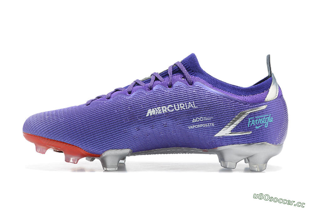 Men's Nike Mercurial Vapor 14 Elite FG Firm Ground Low-Tops Football Boots - Purple/Silver/Black 0