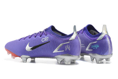 Men's Nike Mercurial Vapor 14 Elite FG Firm Ground Low-Tops Football Boots - Purple/Silver/Black