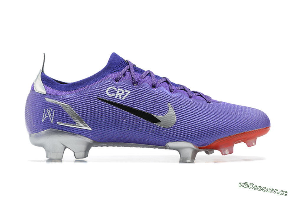 Men's Nike Mercurial Vapor 14 Elite FG Firm Ground Low-Tops Football Boots - Purple/Silver/Black 5