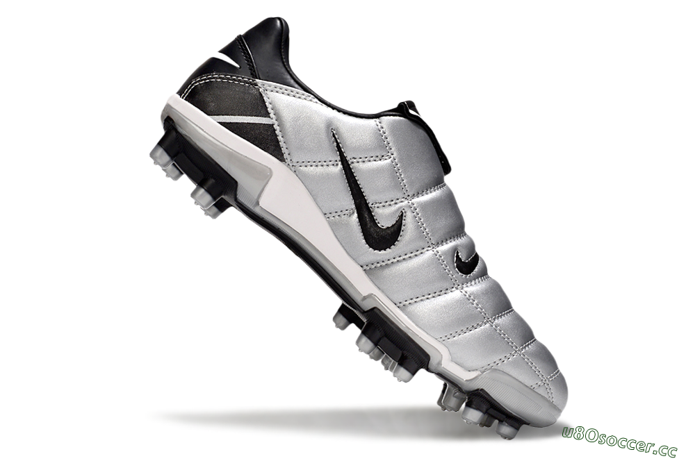 Men's Nike Total 90 III FG Firm Ground Low-Tops Football Boots - Black/Silver/White 5
