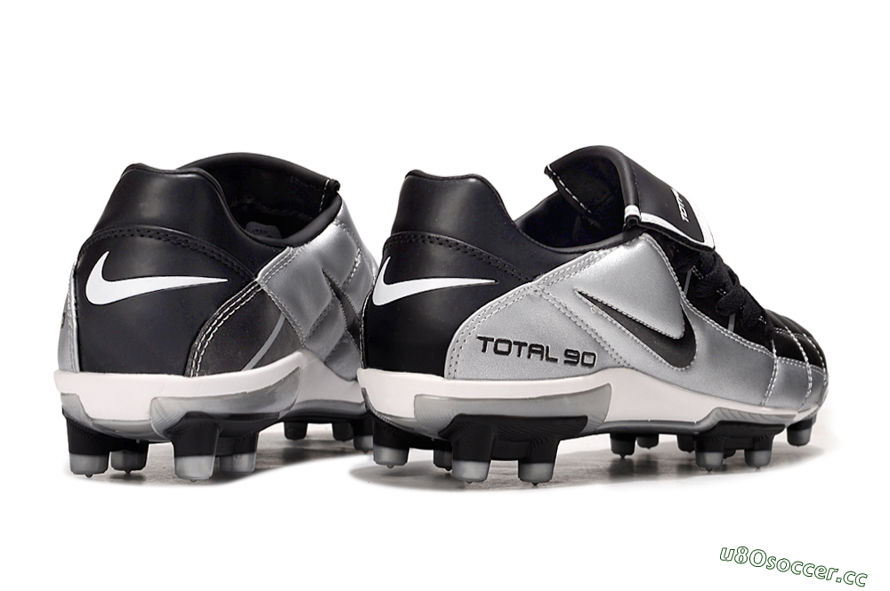 Men's Nike Total 90 III FG Firm Ground Low-Tops Football Boots - Black/Silver/White 7