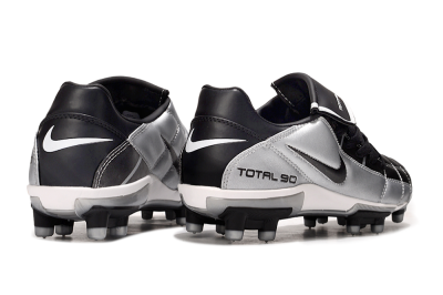Men's Nike Total 90 III FG Firm Ground Low-Tops Football Boots - Black/Silver/White