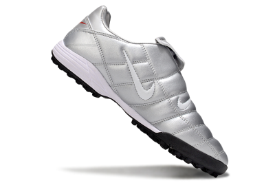 Men's Nike Total 90 III TF Artificial Turf Low-Tops Football Shoes - Silver/White/Black