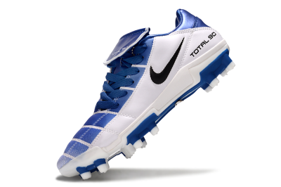 Men's Nike Total 90 III FG Firm Ground Low-Tops Football Boots - Blue/White/Black
