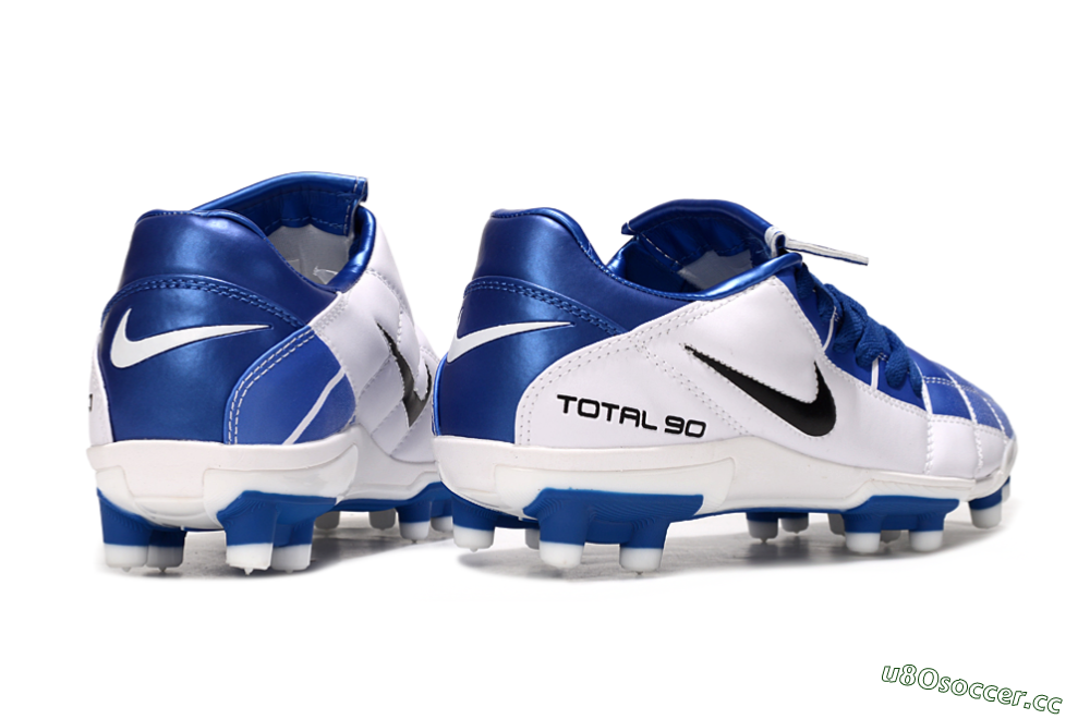 Men's Nike Total 90 III FG Firm Ground Low-Tops Football Boots - Blue/White/Black 7