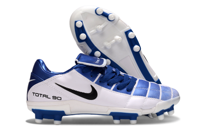 Men's Nike Total 90 III FG Firm Ground Low-Tops Football Boots - Blue/White/Black