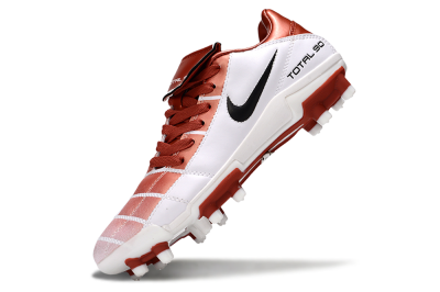 Men's Nike Total 90 III FG Firm Ground Low-Tops Football Boots - Red/White/Black