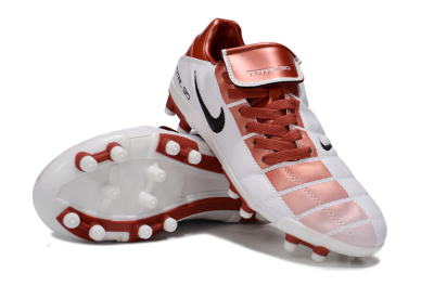 Men's Nike Total 90 III FG Firm Ground Low-Tops Football Boots - Red/White/Black