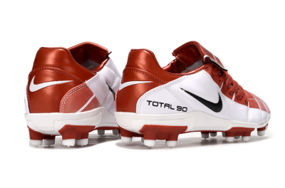 Men's Nike Total 90 III FG Firm Ground Low-Tops Football Boots - Red/White/Black
