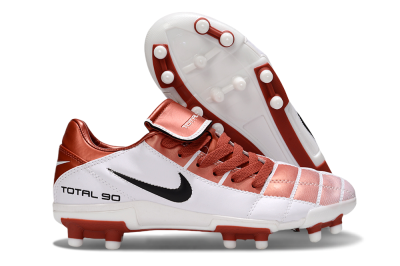 Men's Nike Total 90 III FG Firm Ground Low-Tops Football Boots - Red/White/Black