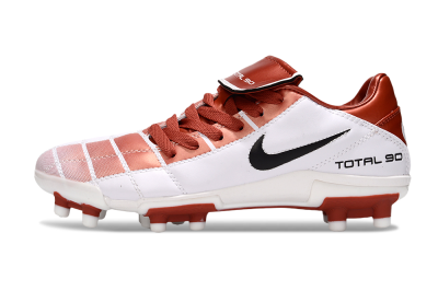 Men's Nike Total 90 III FG Firm Ground Low-Tops Football Boots - Red/White/Black