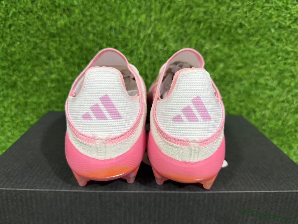 Unisex LY x Adidas F50 Elite FG Firm Ground Low-Tops Football Boots - Pink/White/Gold