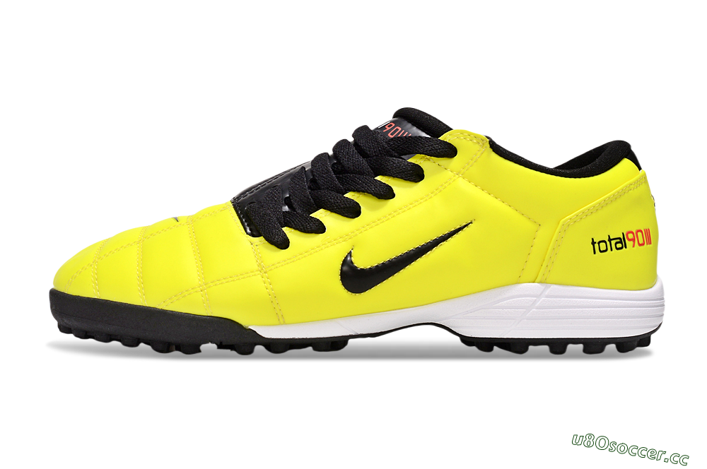 Men's Nike Total 90 III TF Artificial Turf Low-Tops Football Shoes - Yellow/Black/White 0