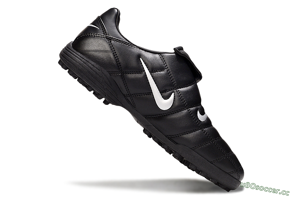 Men's Nike Total 90 III TF Artificial Turf Low-Tops Football Shoes - Black/White 5
