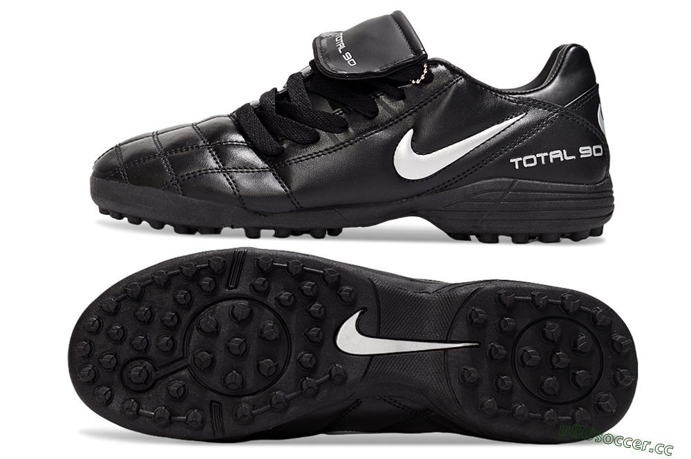 Men's Nike Total 90 III TF Artificial Turf Low-Tops Football Shoes - Black/White 1