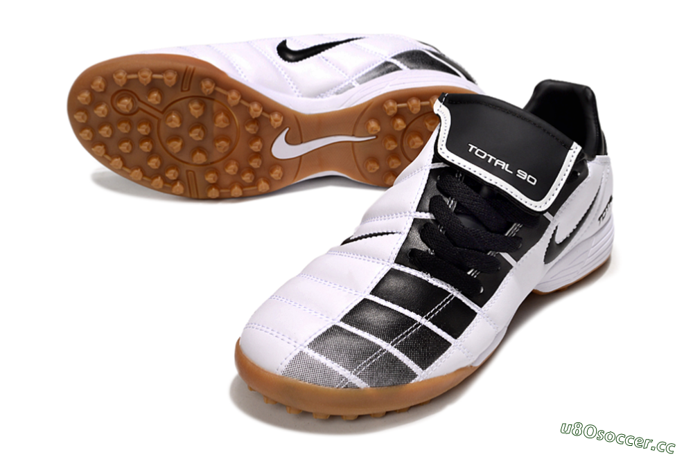 Men's Nike Total 90 III TF Artificial Turf Low-Tops Football Shoes - Black/White/Brown 3